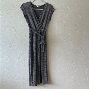 Caution To The Wind Black and White Checkered Jumpsuit